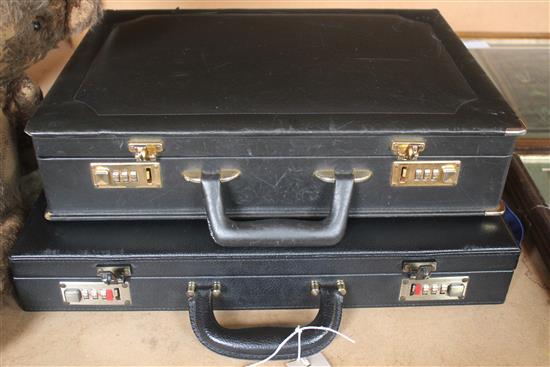 2 cases Masonic regalia